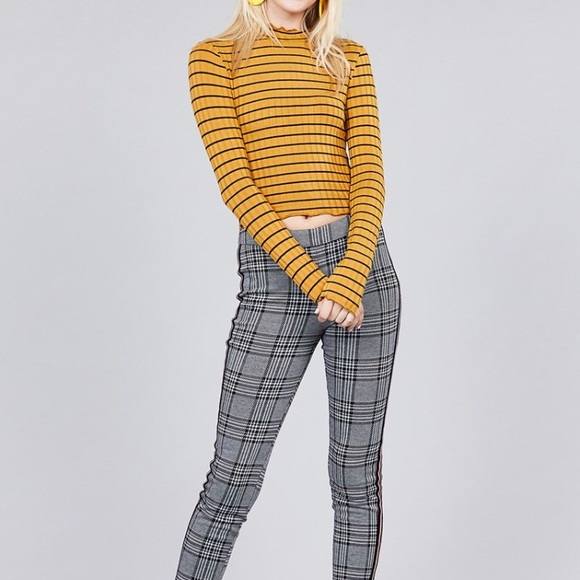 Mustard Striped Top - Picture 3 of 5